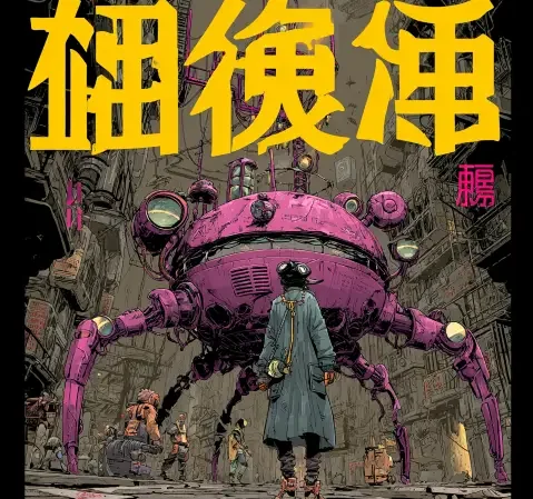 甜蜜校园恋爱漫画封面，男女主角在樱花树下相遇